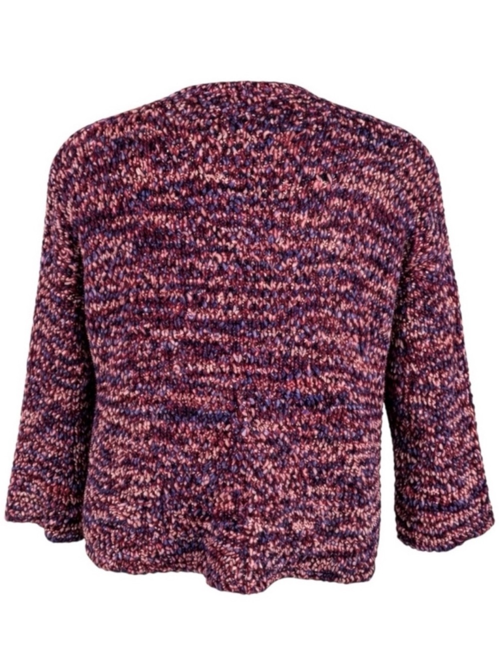Marc New York Bouclé Confetti Cardigan Burgundy Multi Medium NWT Cozy Knit - Picture 3 of 13